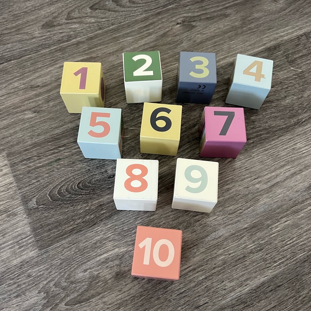 Colorful Geometric Patterned Kids Blocks - Picture 2 of 3